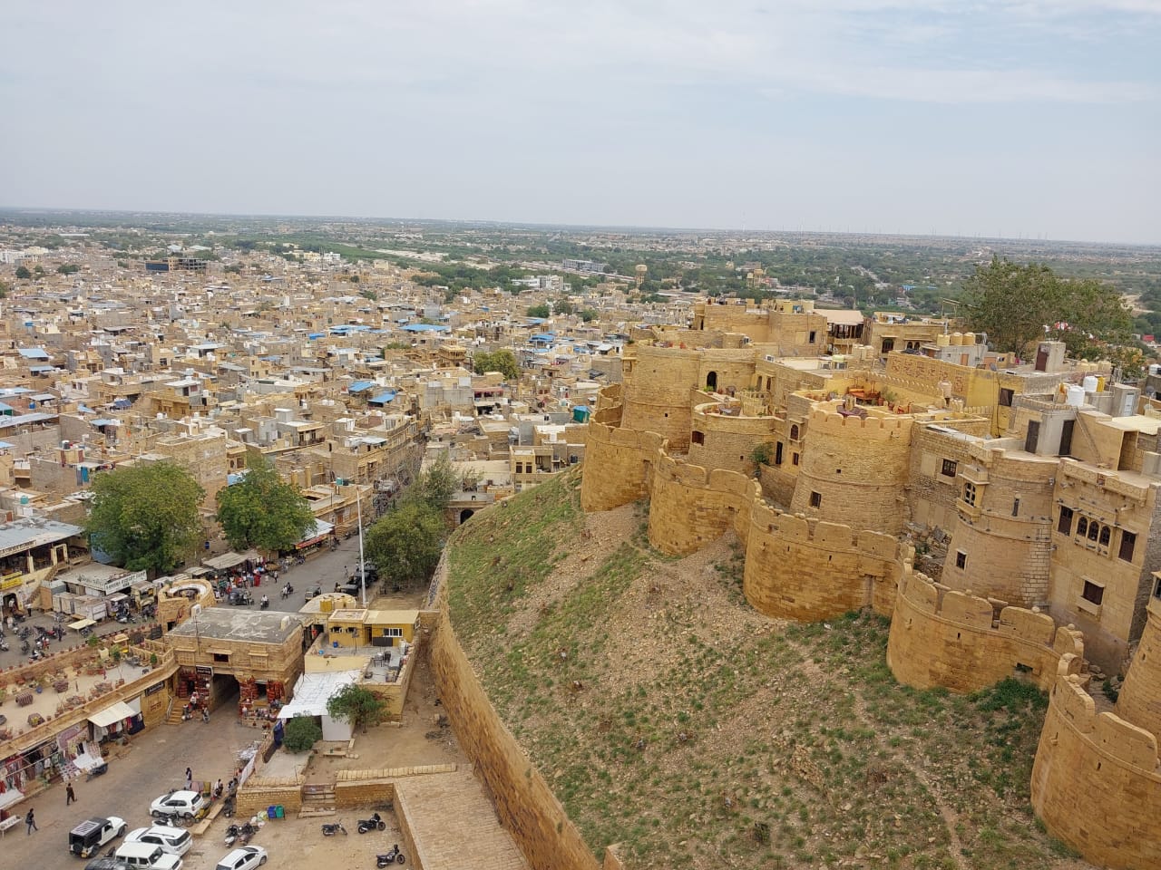 Jaisalmer Fort and old city overview